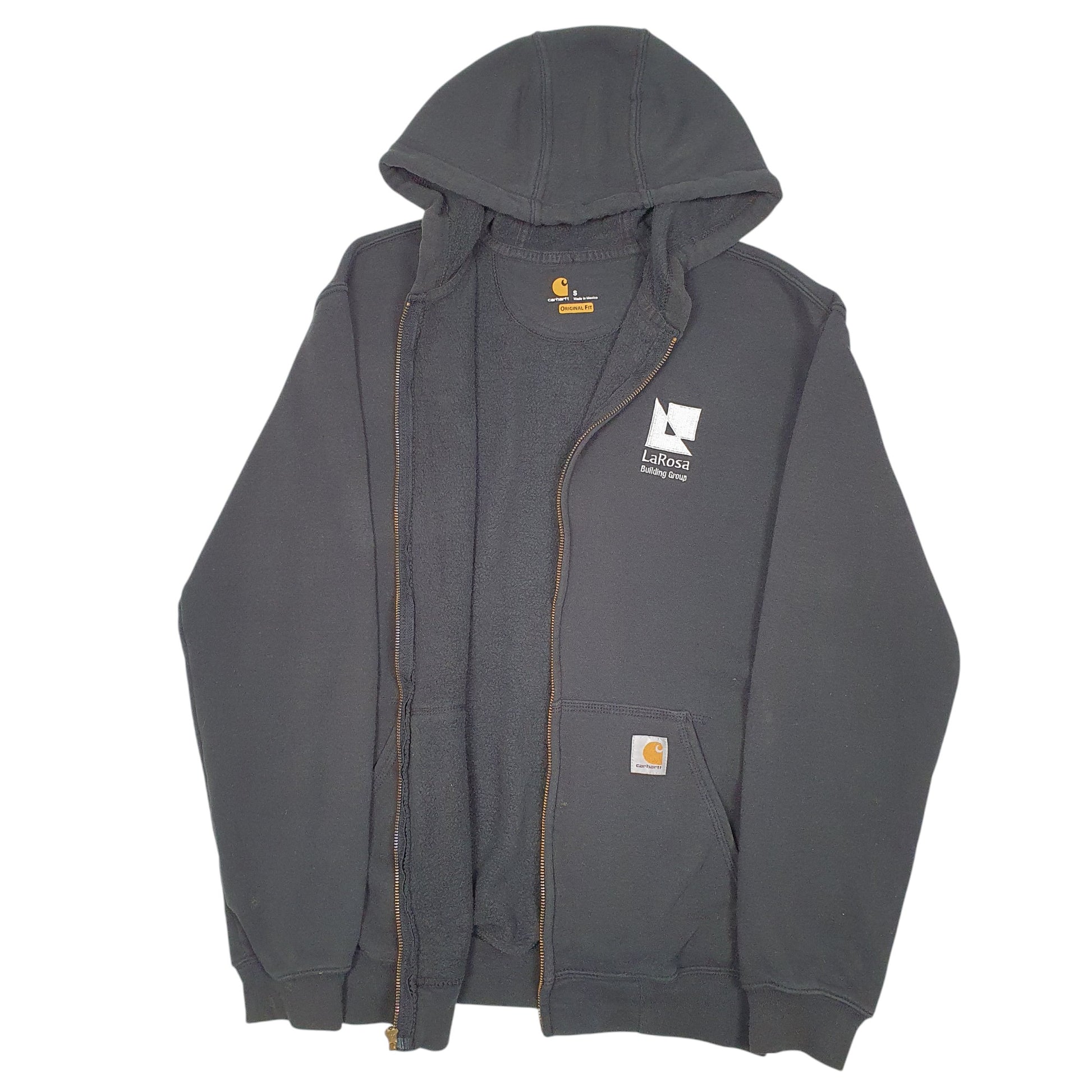 Mens Carhartt Black Full Zip Workwear Hoodie La Rosa Building