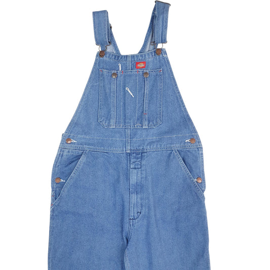 Womens Blue Dickies Denim Overalls Bib Dungaree Trousers