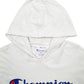 Mens White Champion Spellout Hoodie Jumper