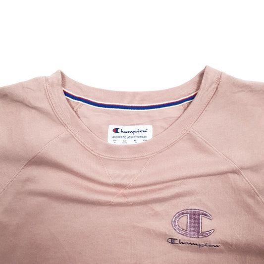 Womens Pink Champion  Crewneck Jumper