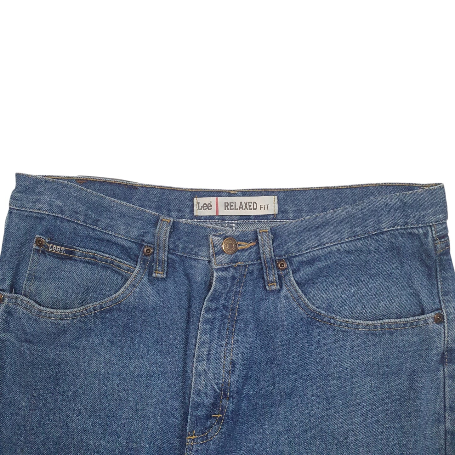 Mens Blue Lee Relaxed Casual JeansW33 L32