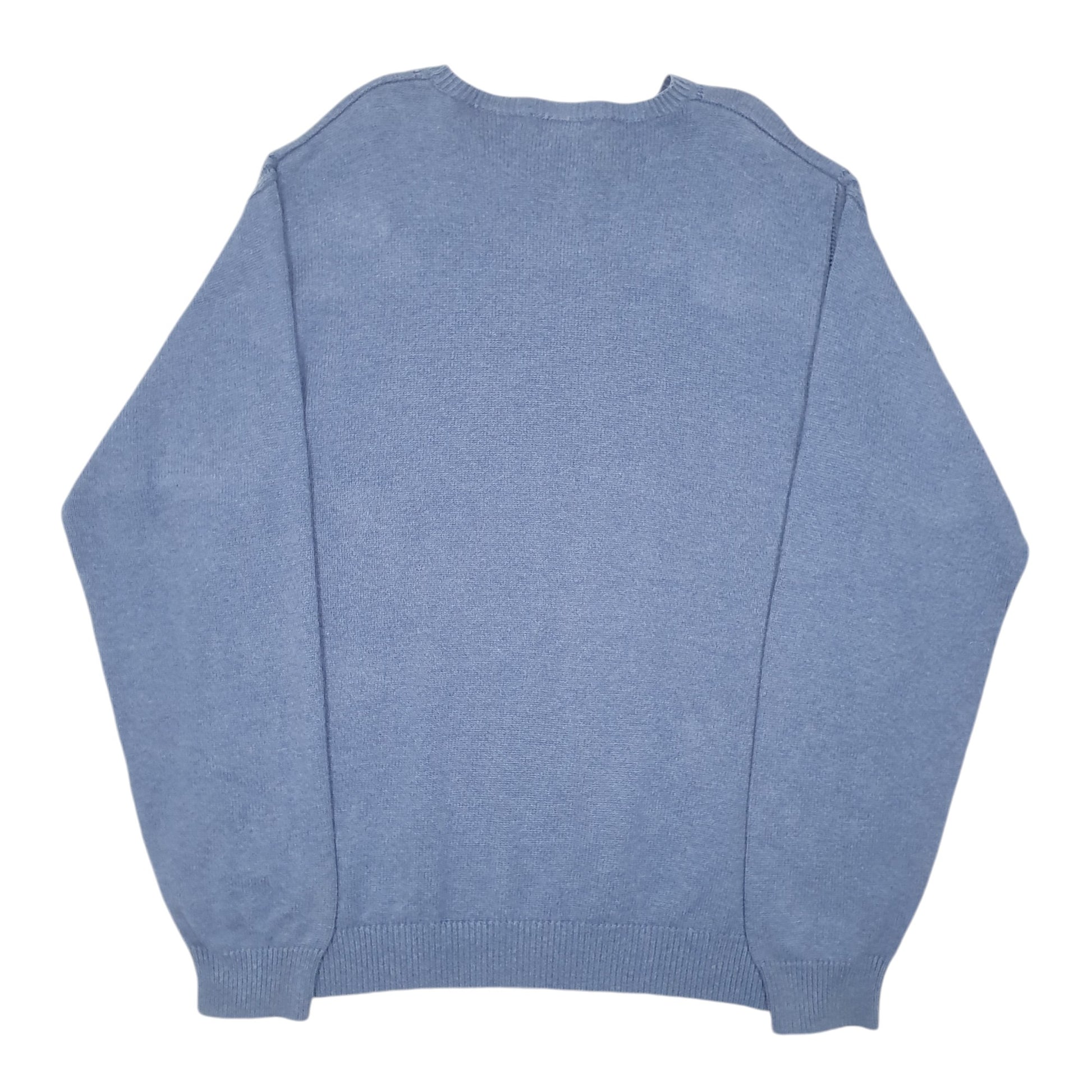 Mens Blue Nautica Knit Crewneck Jumper