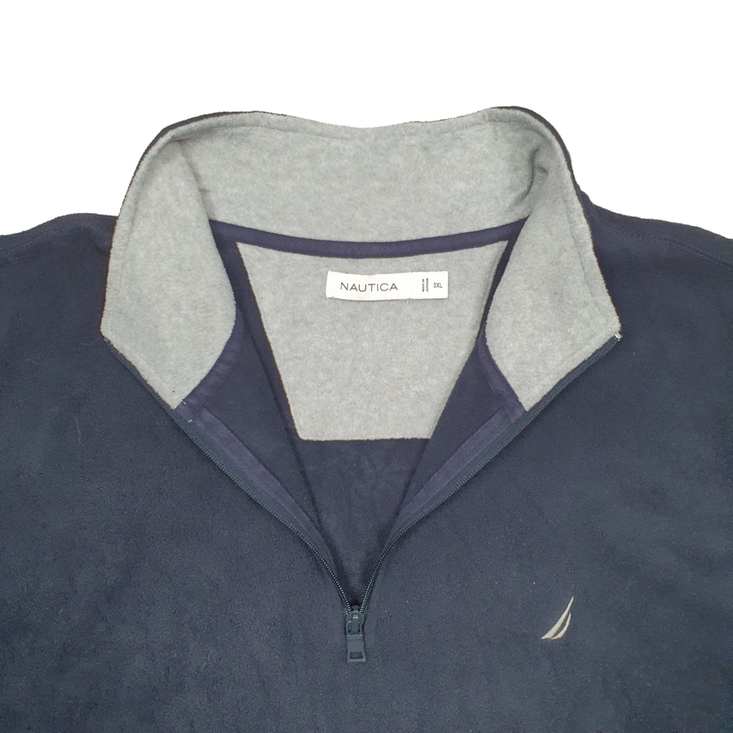 Mens Navy Nautica  Quarter Zip Jumper