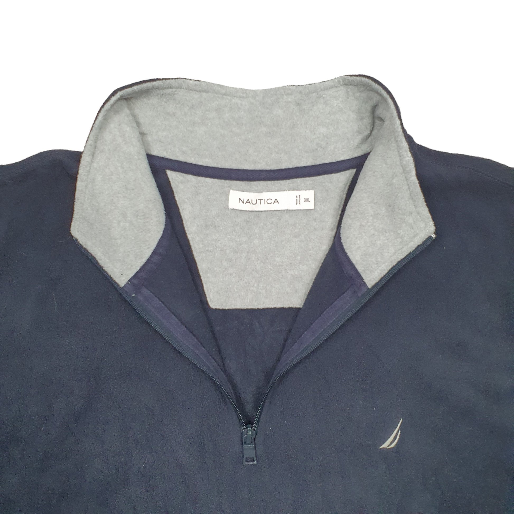 Mens Navy Nautica  Quarter Zip Jumper