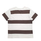 Mens Brown Lee Stripes Short Sleeve T Shirt