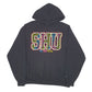 Mens Black Champion Siena Heights University USA Spellout Hoodie Jumper