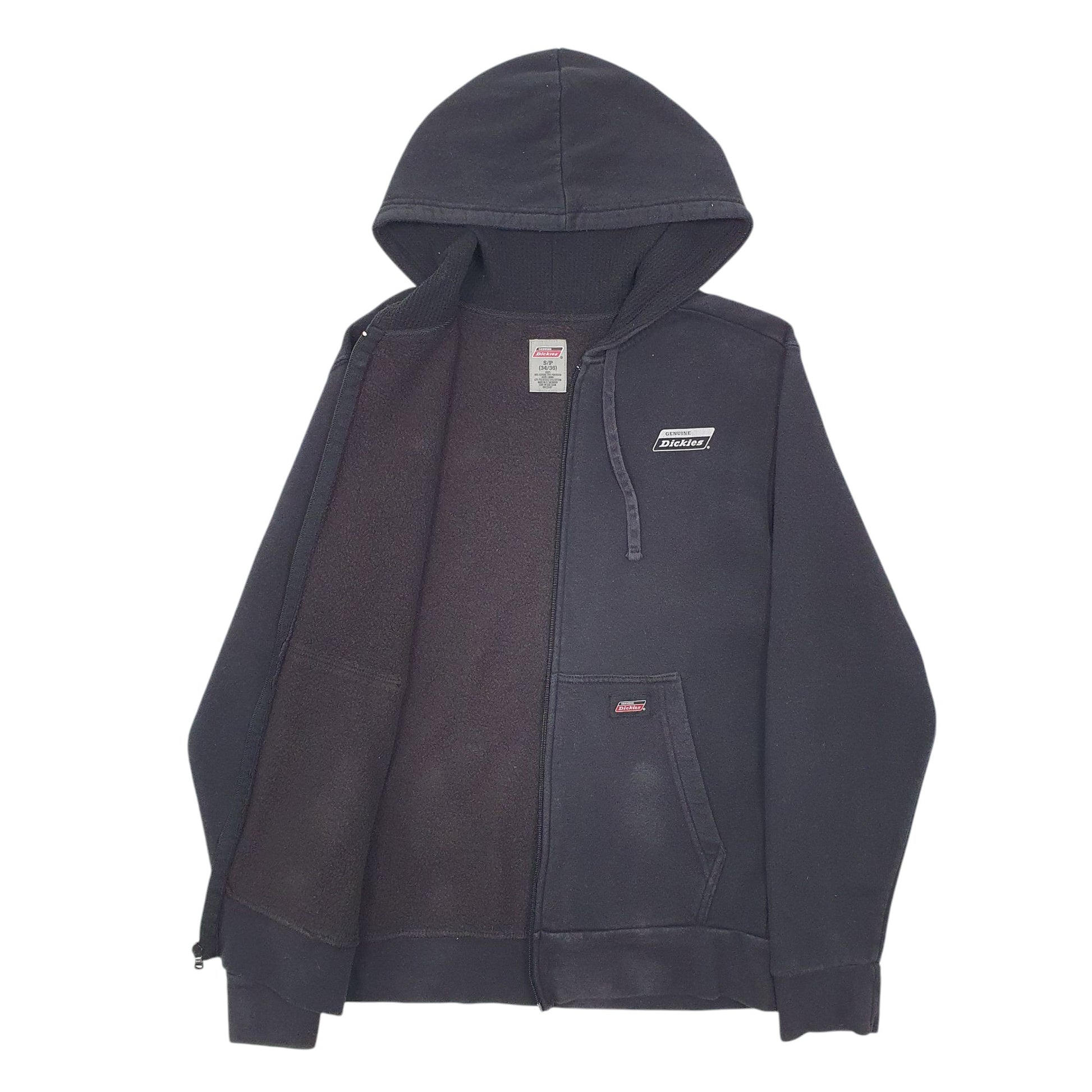 Mens Black Dickies  Full Zip Jumper