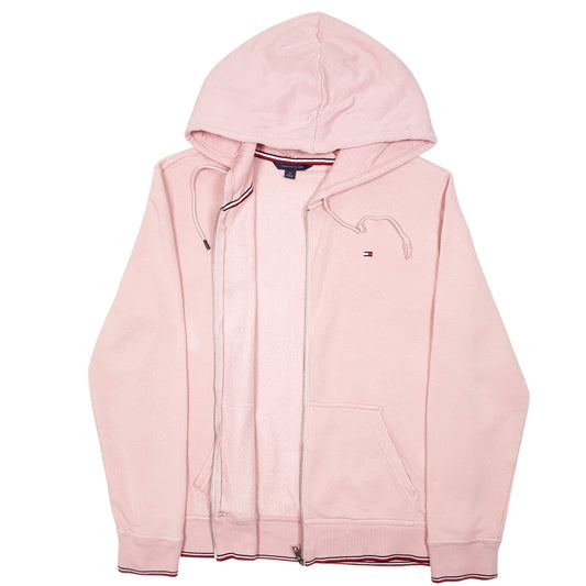 Womens Pink Tommy Hilfiger Hoodie Full Zip Jumper