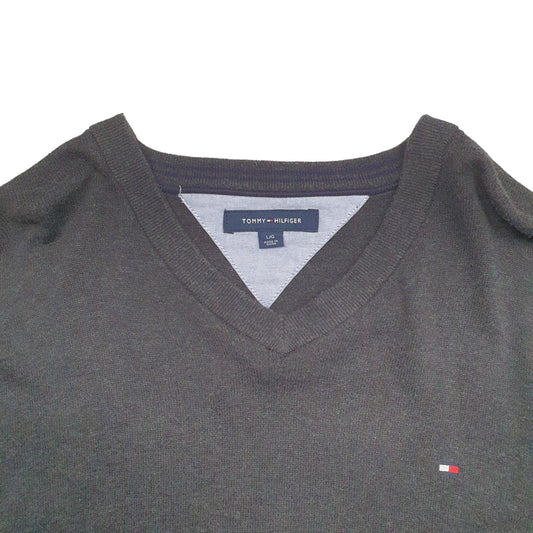 Mens Grey Tommy Hilfiger Knit Crewneck Jumper