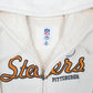 Womens Cream NFL Steelers Pittsburgh Full Zip Jumper