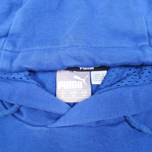 Mens Blue Puma  Hoodie Jumper