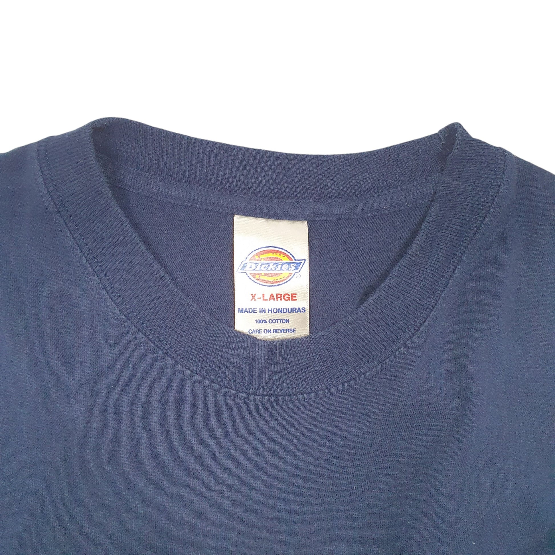 Mens Navy Dickies Pocket Workwear Short Sleeve T Shirt
