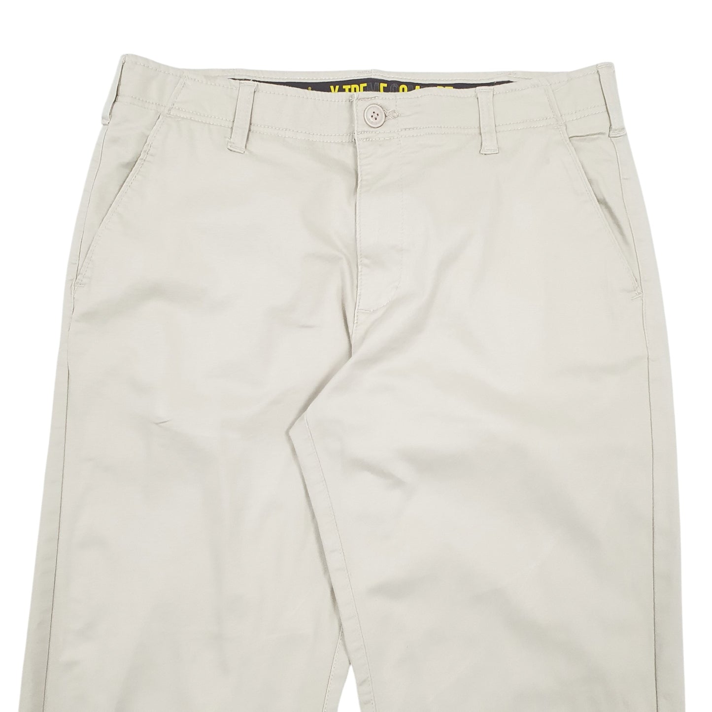 Mens Cream Lee X-treme Comfort Chino Trousers