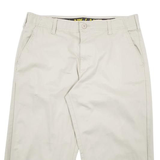 Mens Cream Lee X-treme Comfort Chino Trousers