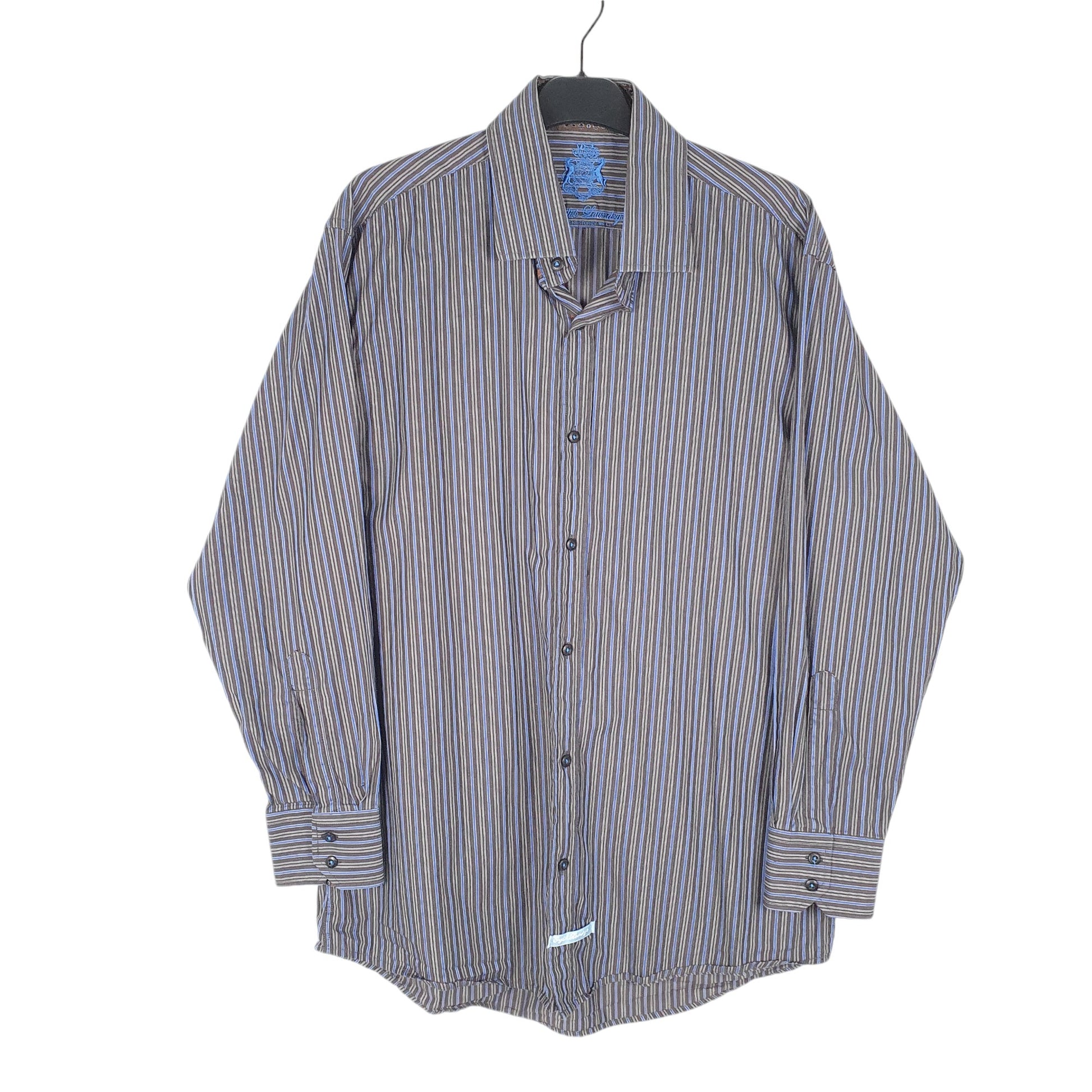 Mens Grey English Laundry  Long Sleeve Shirt