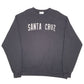 Mens Black Champion Santa Cruz USA Spellout Crewneck Jumper