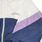 Womens Navy Adidas Vintage 80s 90s Shell Suit Track Top  Coat