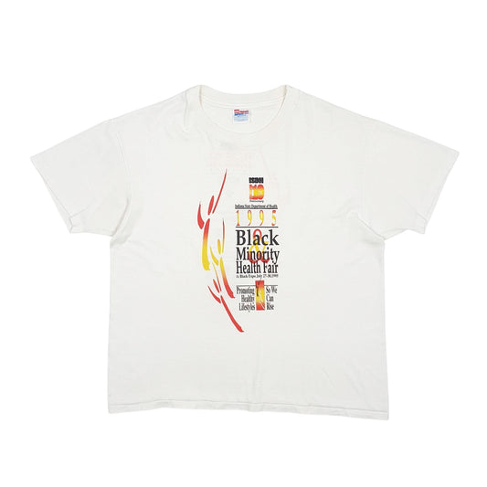 Mens White Polo Ralph Lauren Single Stitch Vintage 90s Short Sleeve T Shirt