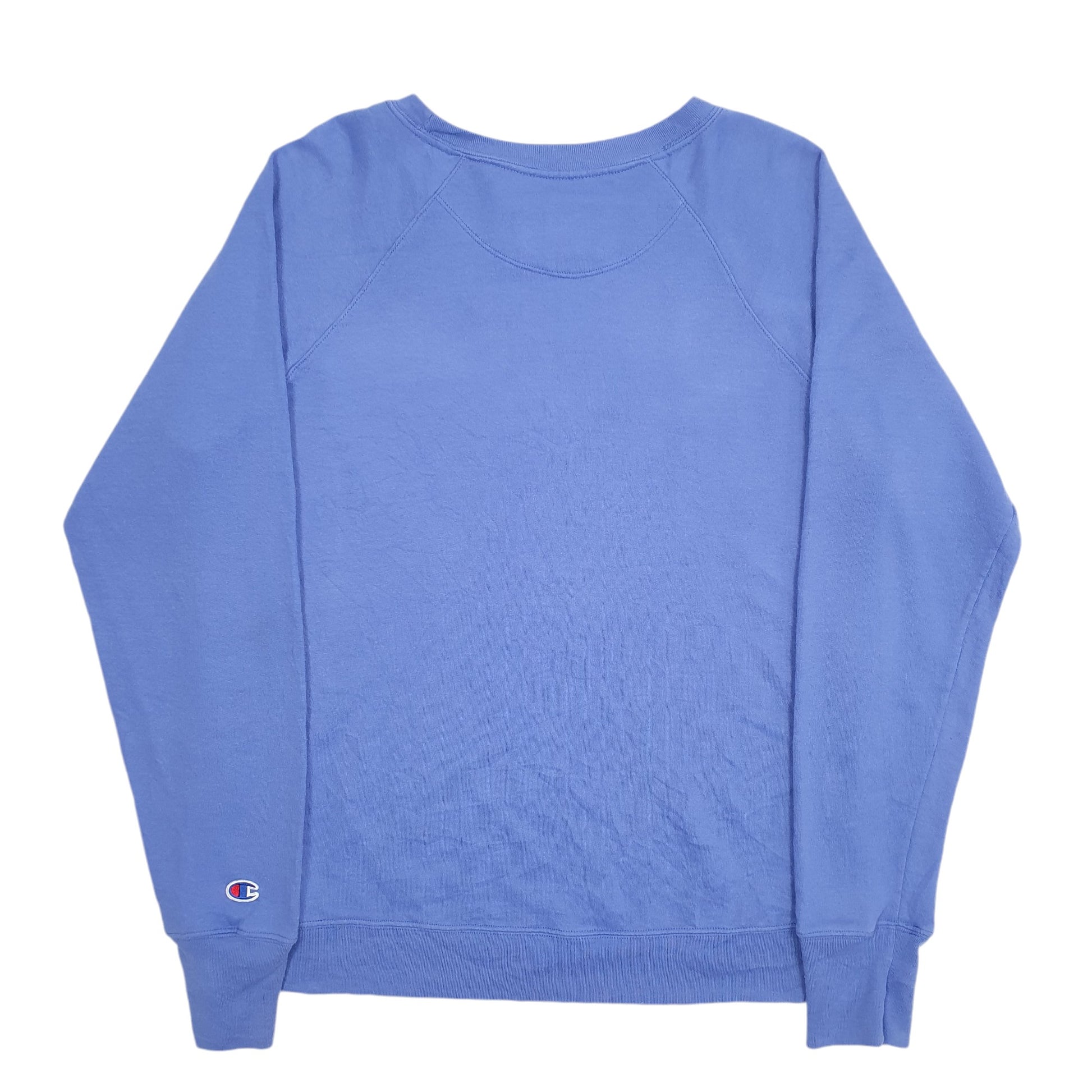 Mens Blue Champion Spellout Crewneck Jumper