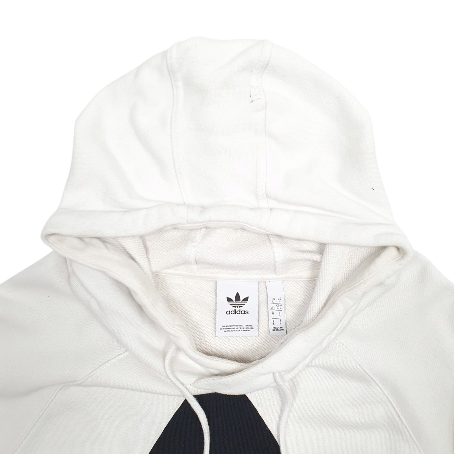 Mens White Adidas  Hoodie Jumper