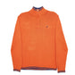 Womens Orange Nautica Knit Quarter Zip Jumper