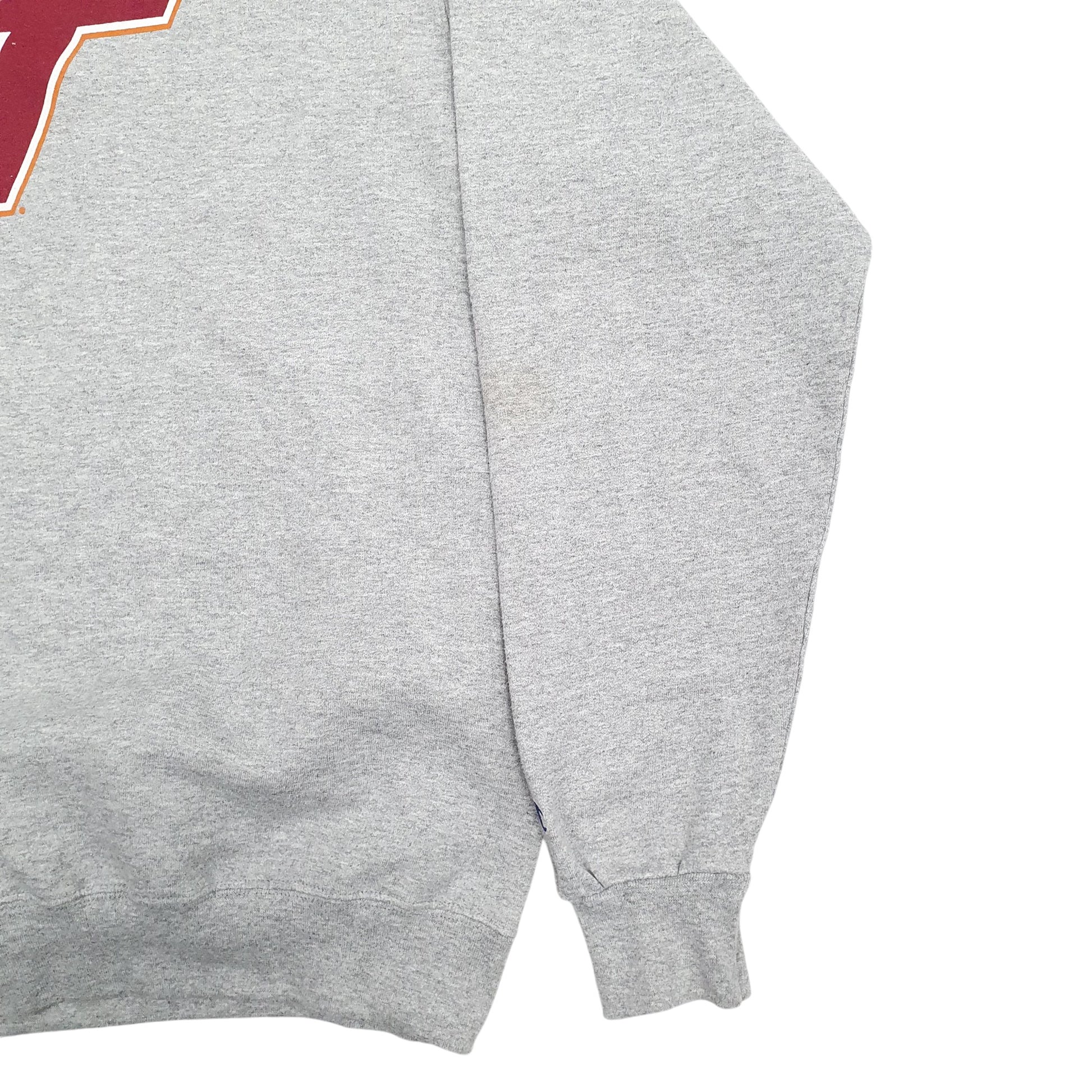 Mens Grey Champion VT Spellout Crewneck Jumper