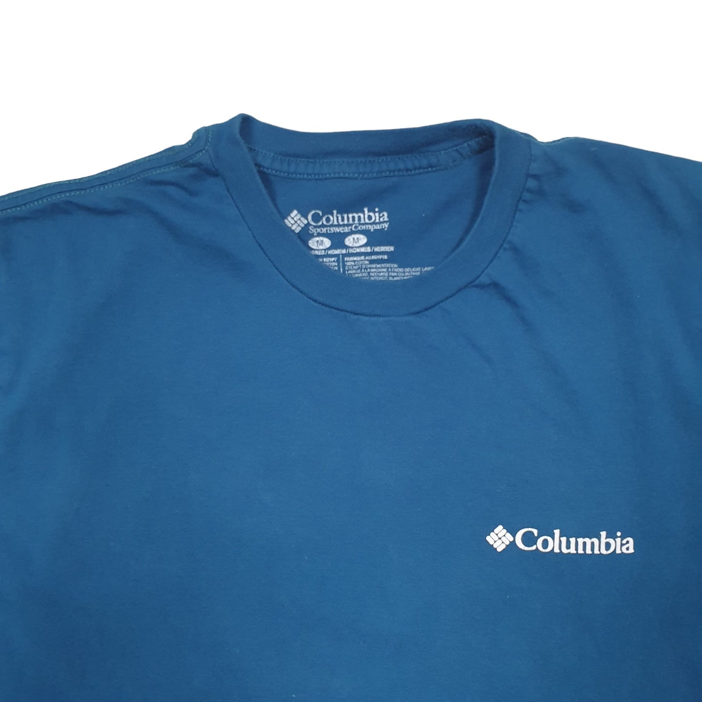 Mens Blue Columbia Sportswear Portland Long Sleeve T Shirt