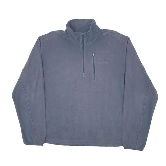 Mens Navy Eddie Bauer  Quarter Zip Jumper