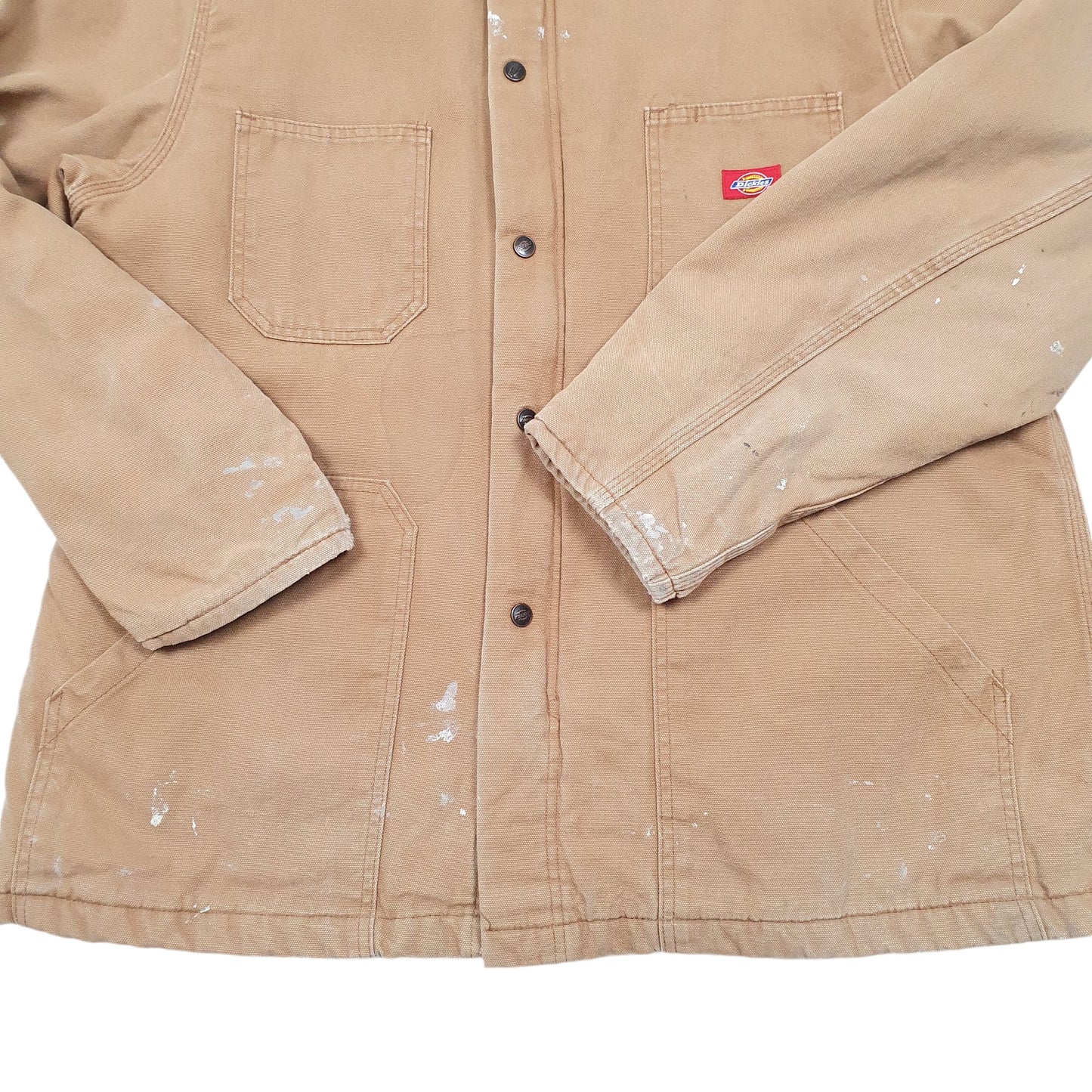 Mens Tan Dickies Workwear Barn Coat Duck  Coat