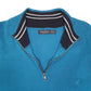 Mens Blue Nautica Knit Quarter Zip Jumper