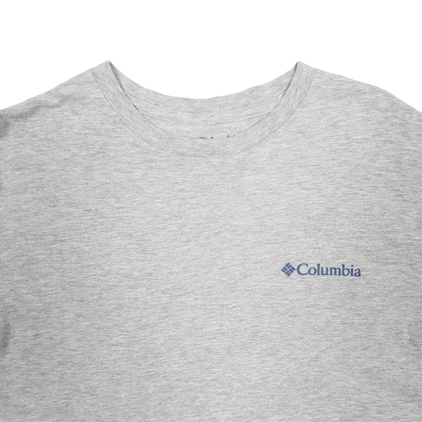 Mens Grey Columbia Sportswear  Short Sleeve T Shirt