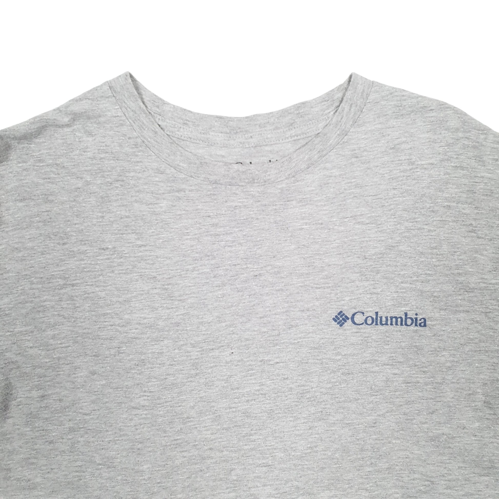 Mens Grey Columbia Sportswear  Short Sleeve T Shirt