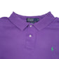 Mens Purple Polo Ralph Lauren Made In USA Short Sleeve Polo Shirt