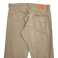 Mens Beige Levis  514 JeansW33 L30
