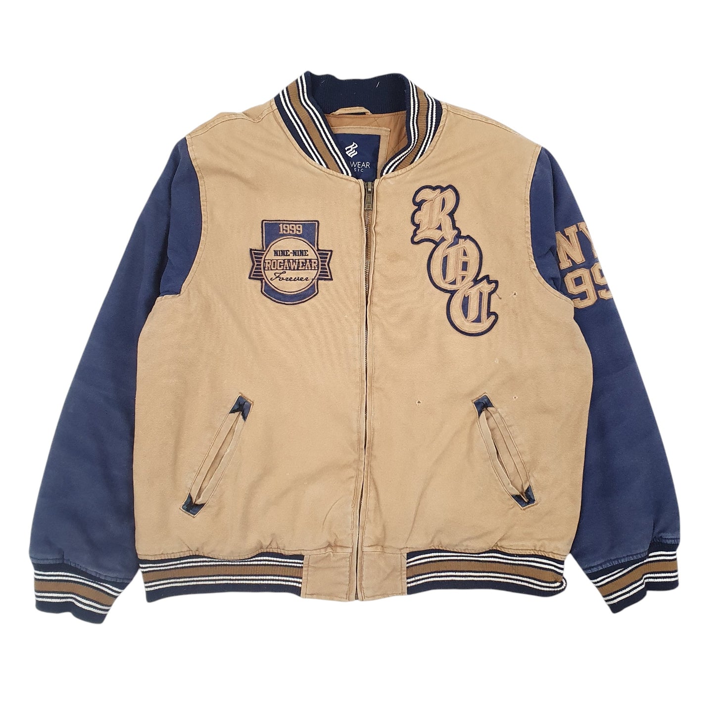 Mens Beige RocaWear   Coat