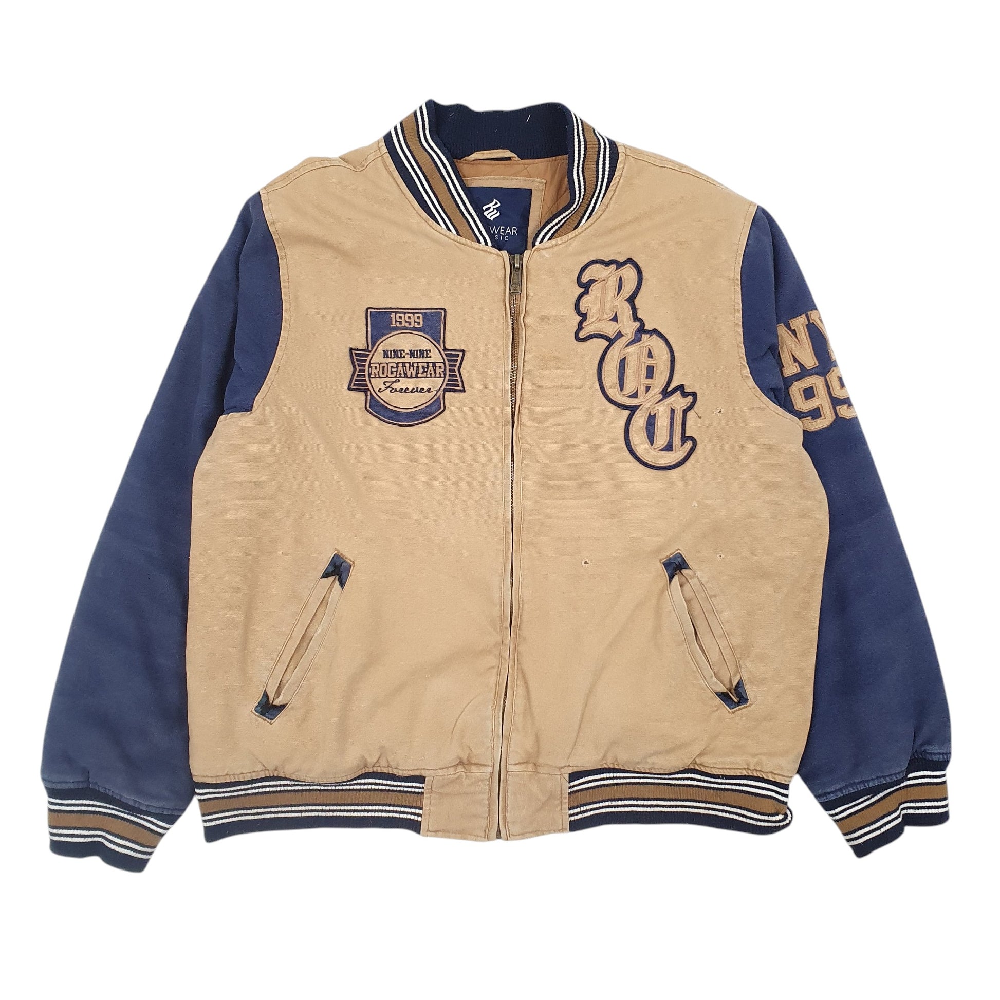 Mens Beige RocaWear   Coat