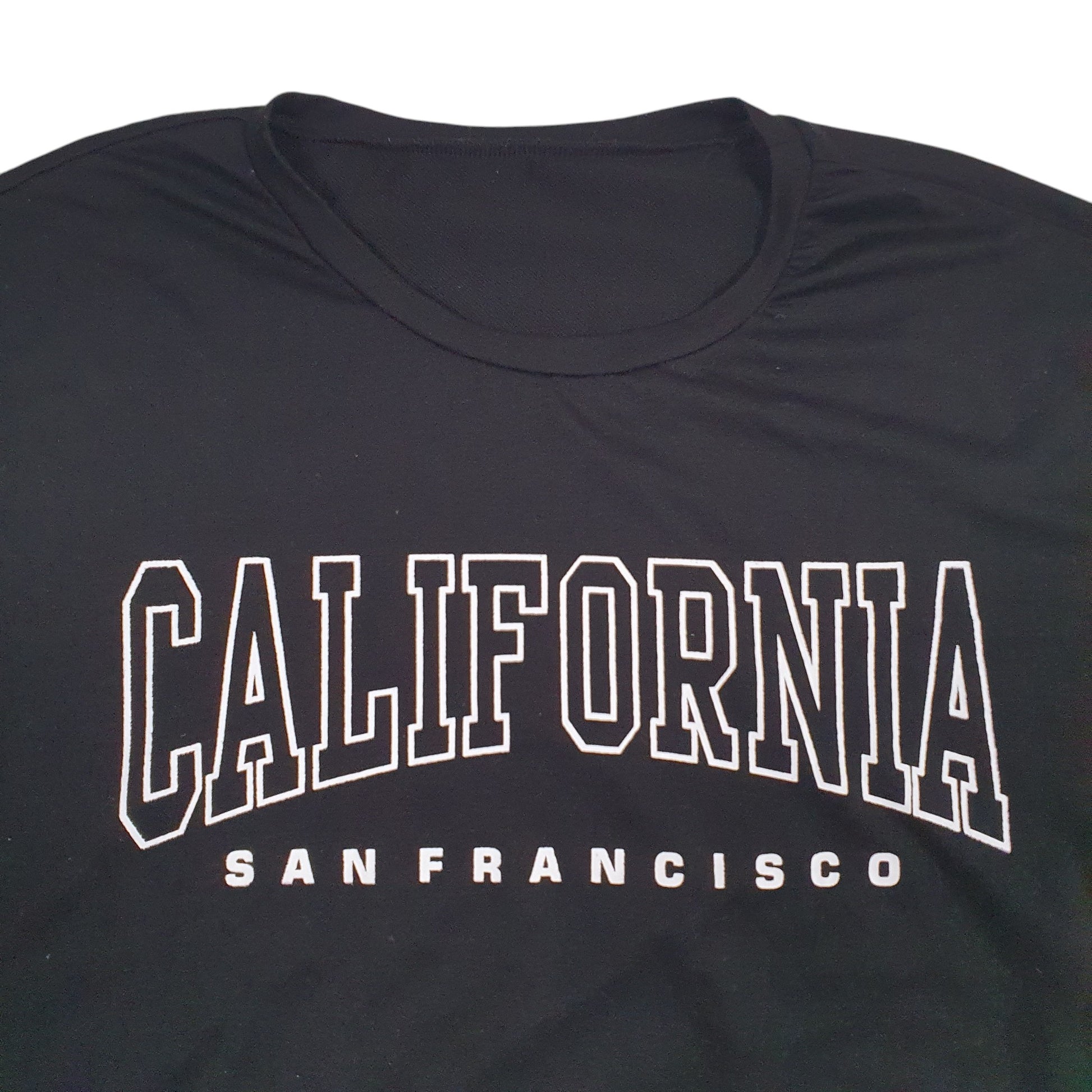 Womens Black Unbranded Spellout Crewneck Jumper