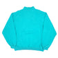Mens Green Eddie Bauer Vintage Popper Snap Button Quarter Zip Jumper