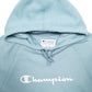 Womens Blue Champion Spellout Hoodie Jumper