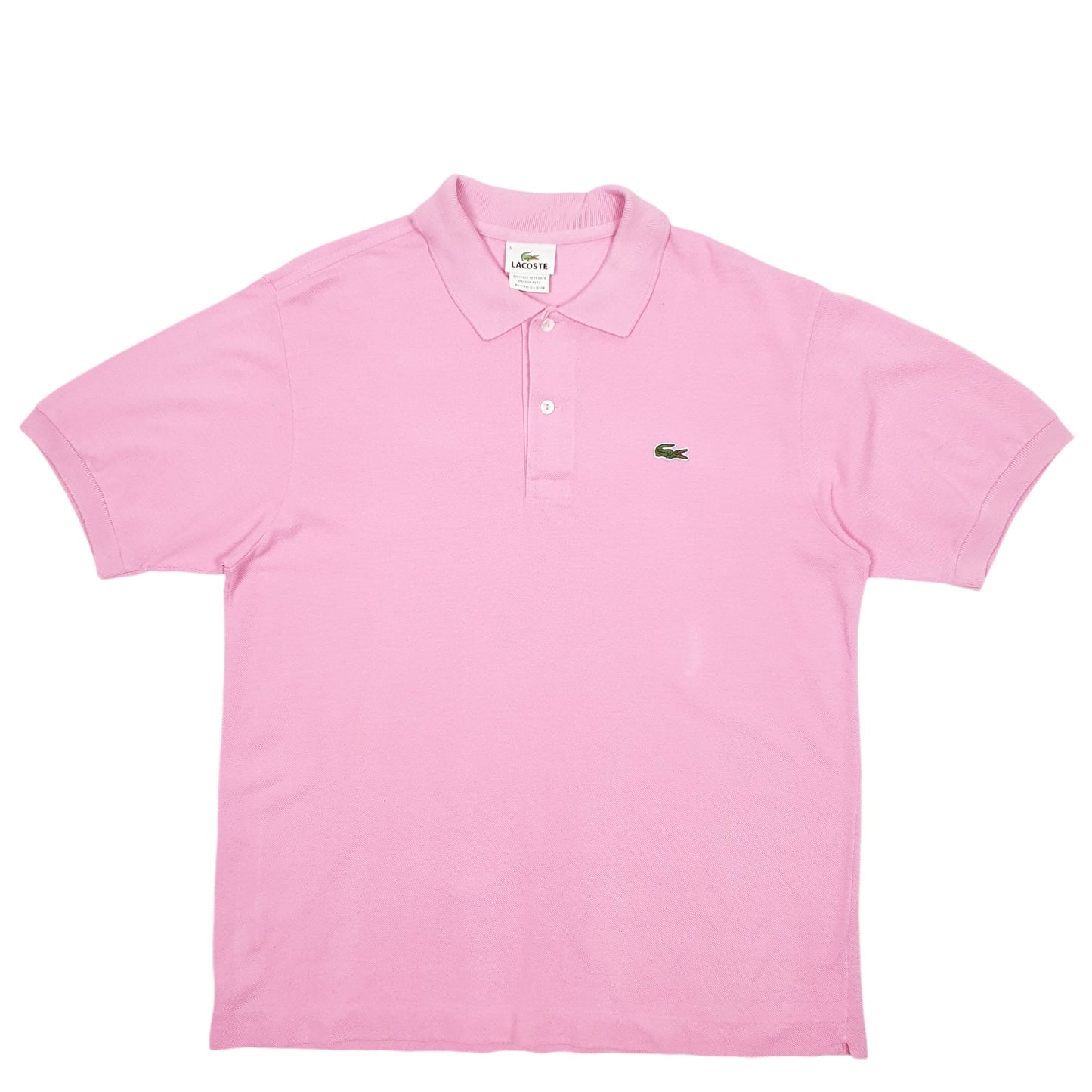 Mens Pink Lacoste  Short Sleeve Polo Shirt