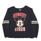 Mens Black Disney Mickey Mouse Crewneck Jumper