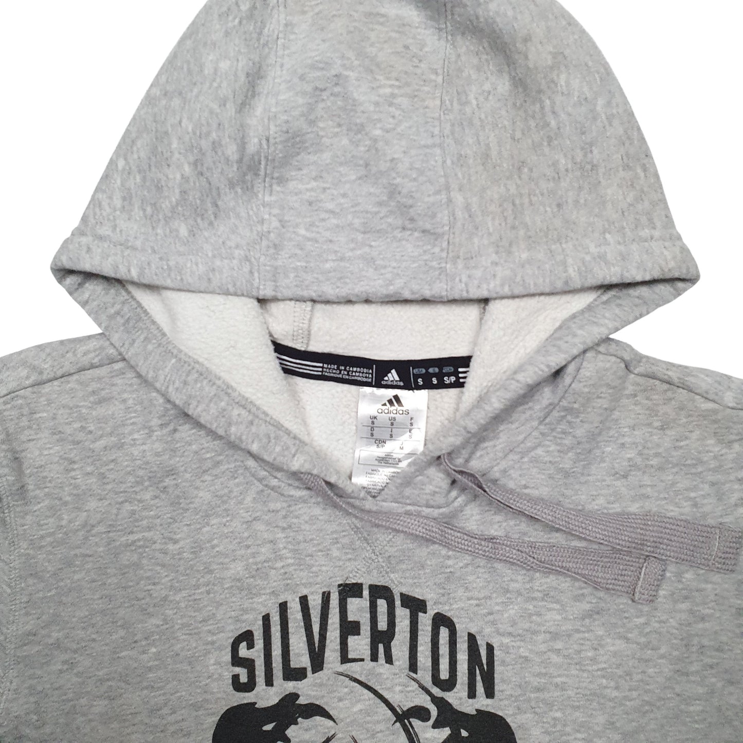 Mens Grey Adidas Silverton Bearcats USA College Hoodie Jumper