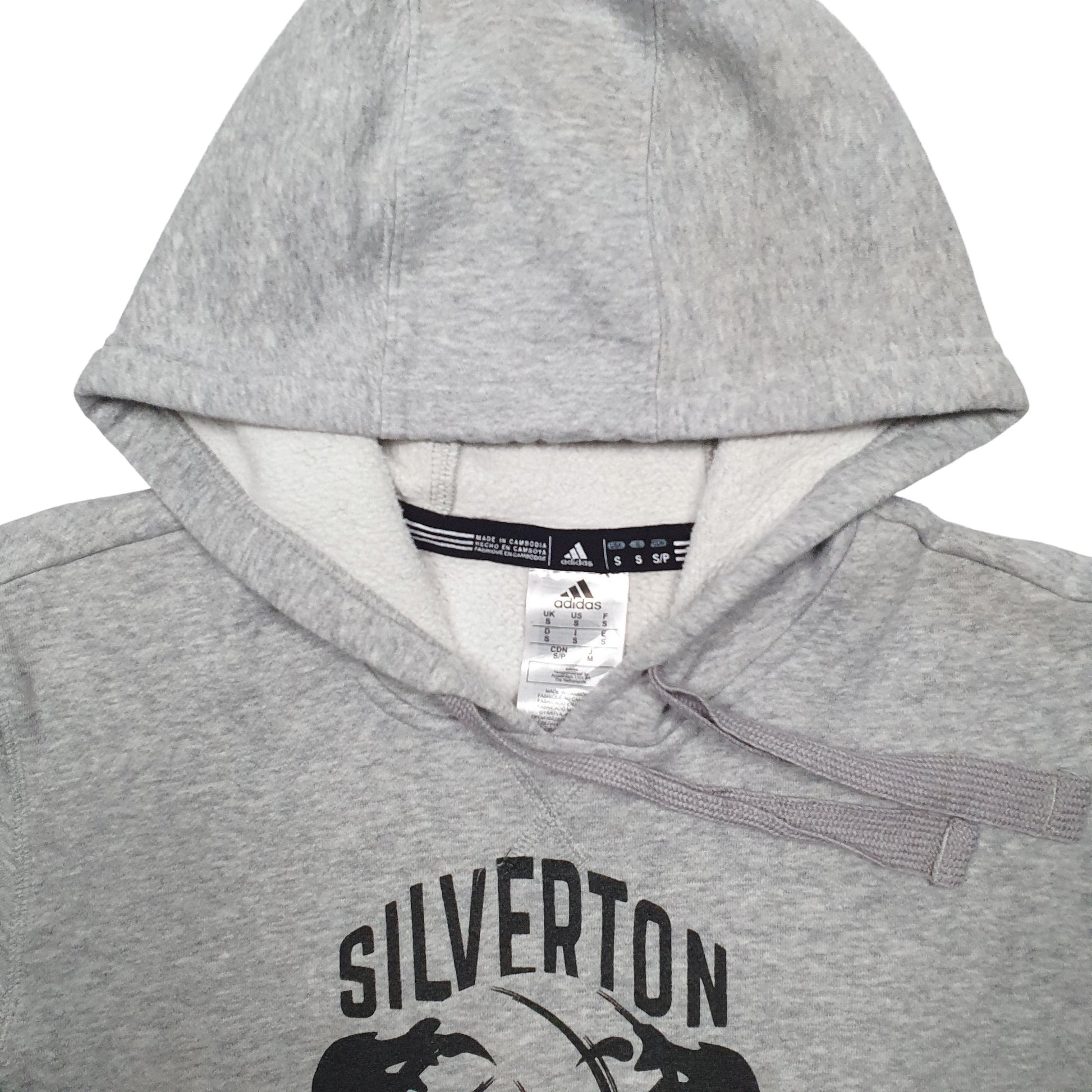 Mens Grey Adidas Silverton Bearcats USA College Hoodie Jumper