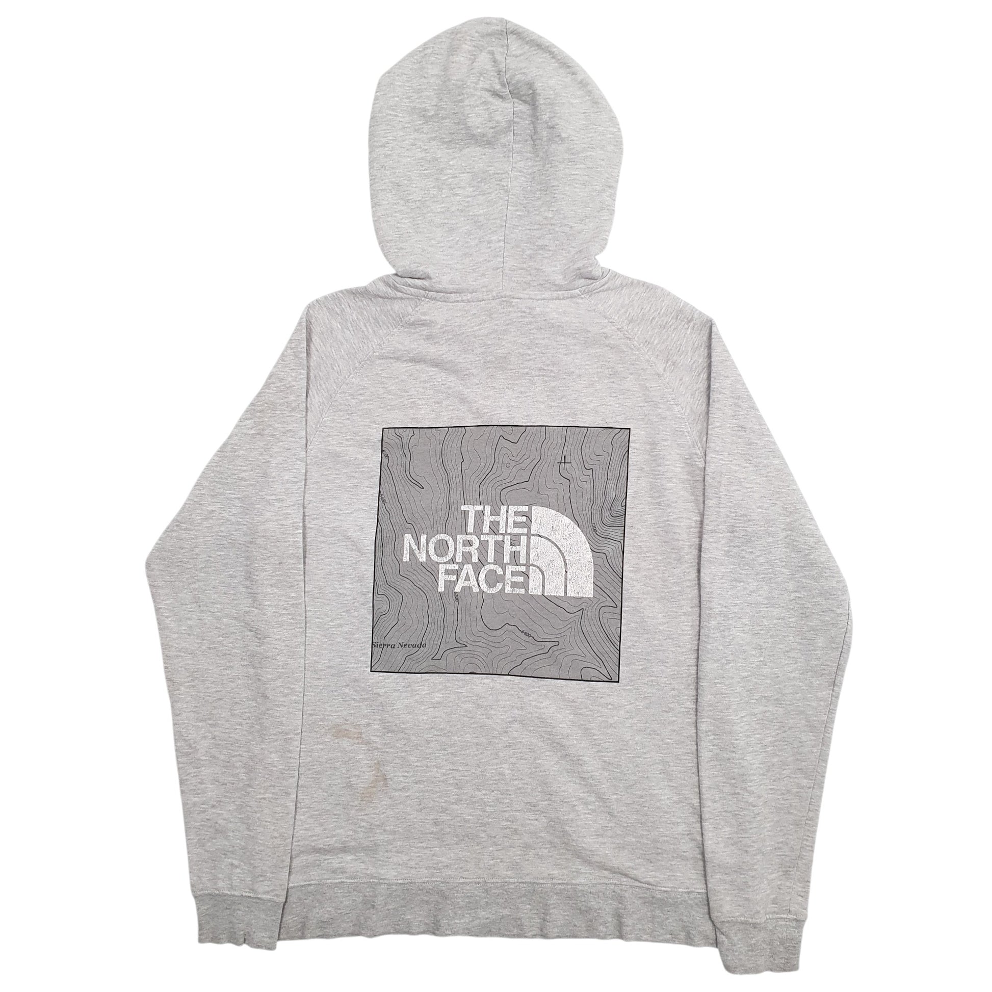 Womens Grey The North Face Spellout Hoodie Jumper