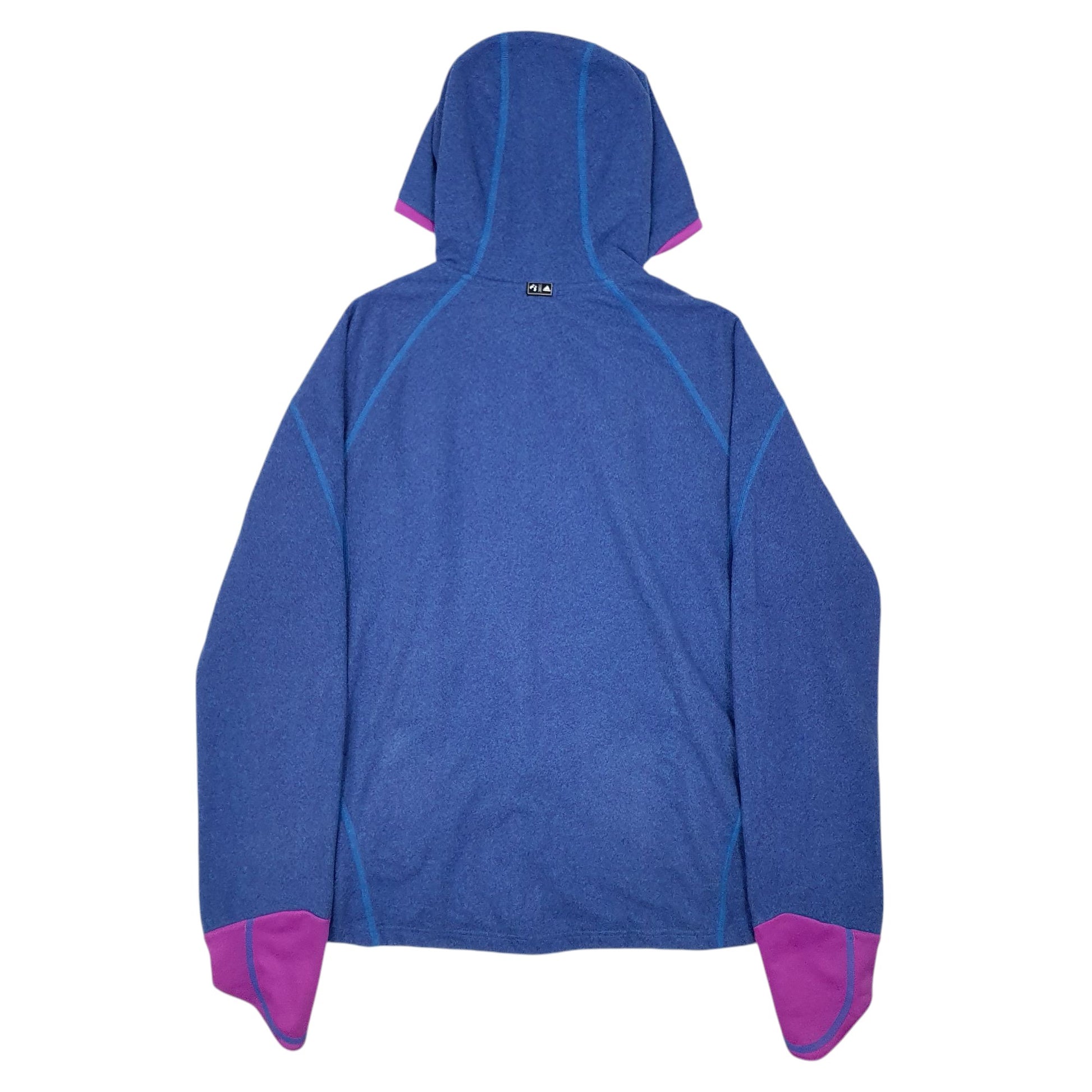 Womens Blue Adidas Fleece Lined Full Zip Jumper