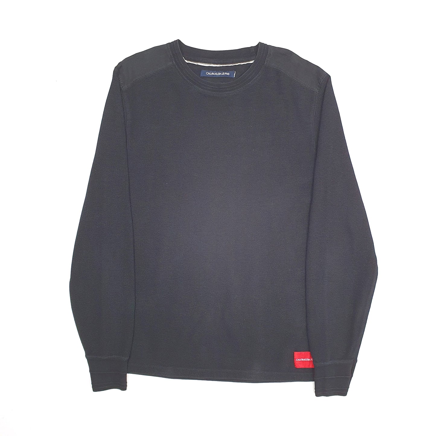 Mens Black Calvin Klein  Crewneck Jumper