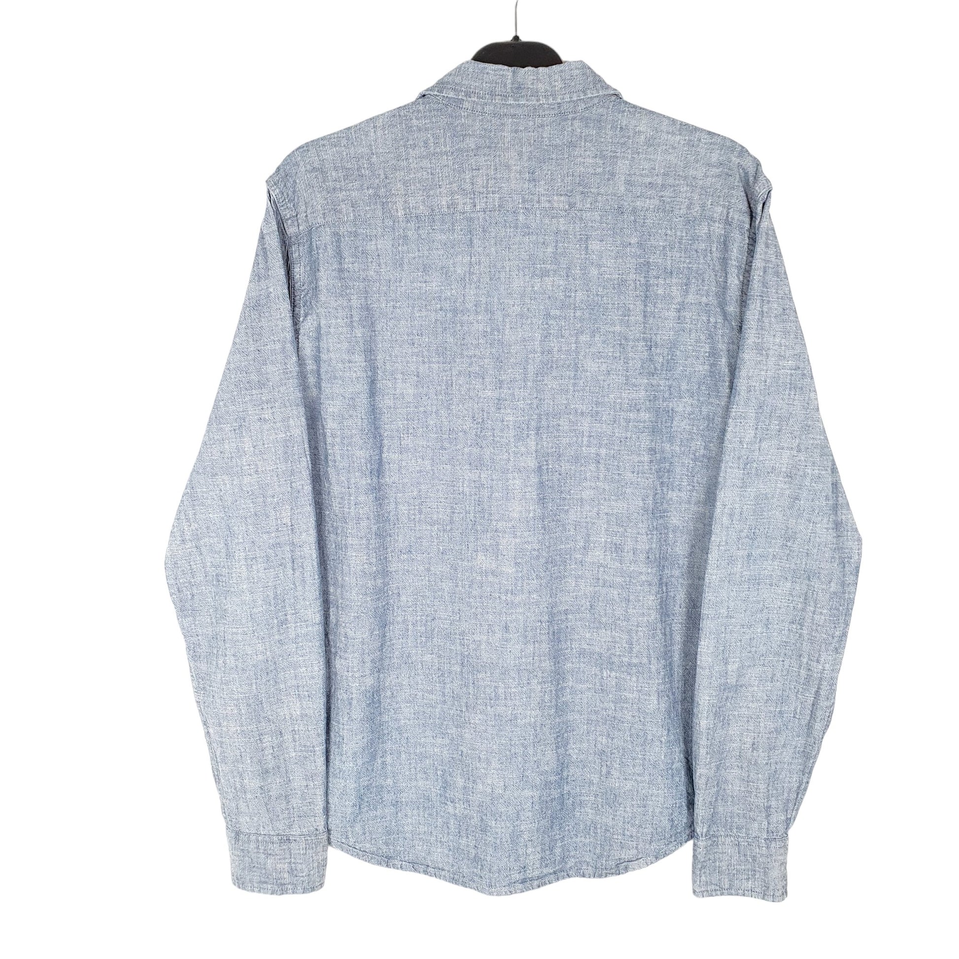 Mens Blue Levis Chambray Long Sleeve Shirt