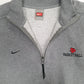 Mens Grey Nike Vintage 00s Basketball Quarter Zip Jumper