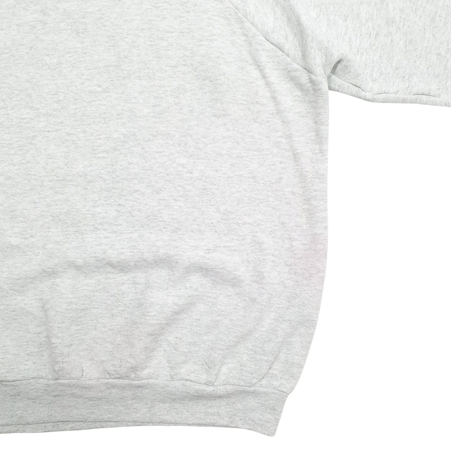 Mens Grey Fruit Of The Loom The Heartbeat Of America Spellout Crewneck Jumper