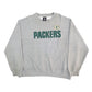 Mens Grey NFL Green Bay Packers Football Crewneck Jumper